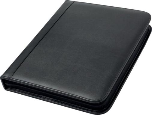 Alassio Orgamappe, A4, Lederimitat, schwarz