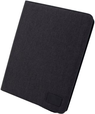 Alassio Schreibmappe RPET, A4, recyceltes PET, anthrazit