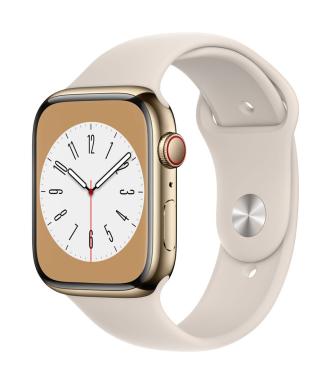 Apple Watch Series 8 45 mm (GPS + Cellular)  polarstern, gold