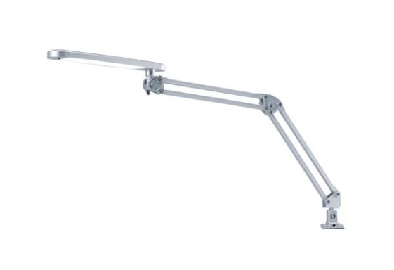 Arbeitsplatzleuchte "LED 4 Stars", silber, mit Klemme, LED 6W,