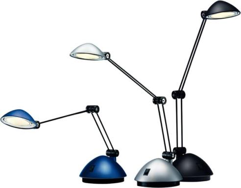 Arbeitsplatzleuchte LED Space, schwarz satiniert, Energieklasse A