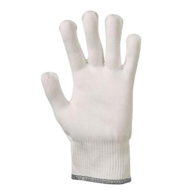 Arbeitsschutzhandschuh/Strickhandschuhe Kategorie II, mittlere Schnittfestigkeit | Größe 10 grauer Rand außen Polyamidseide hochfest (PAS-h), innen Polyamidseide texturiert (PAS-t), EN388:2003 Mechanische Risiken: 31XX 