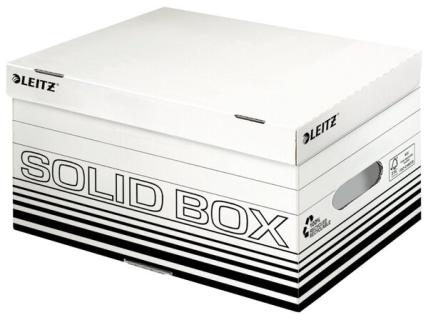 Archiv/Transportbox Solid, weiß, Größe S, 370 x 195 x 265mm, bis 15 kg