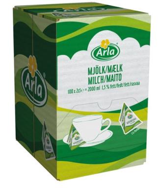 Arla Milch-Portion mit reduziertem Fettanteil 1,5%