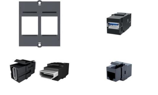 BACHMANN CAT5e Kupplung, Bu./Bu. Keystone 1x USB 3.0 A / A