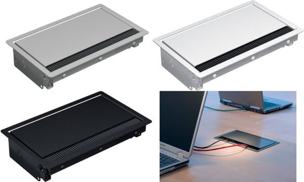 BACHMANN Einbaurahmen CONI, kurz, schwarz (RAL 9005) (11297158)