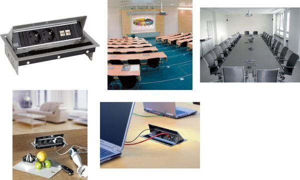 BACHMANN Facility System Coni Bundle, 2 x Schuko, 2 x Cat6 bringt Flexibilität 