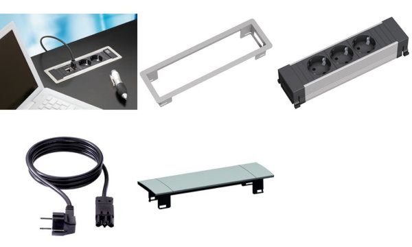 BACHMANN Power Frame Cover für 3-fa ch Steckdoseneinheit (11290095)