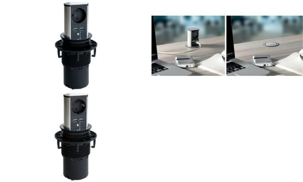 BACHMANN Steckdoseneinheit ELEVATOR , 1x Schutzkontakt, 1xUSB (11297192