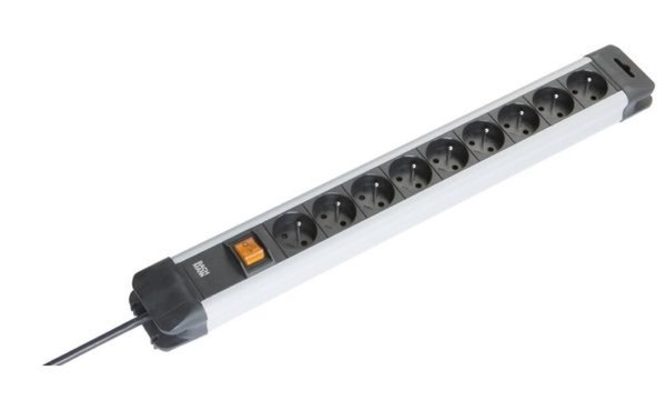 BACHMANN Steckdosenleiste "Connect", 9-fach, mit Schalter, Anschlussleitung 2,0