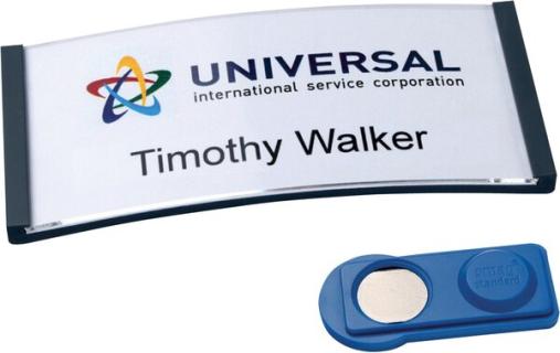 AVERY Zweckform Namensschild, 68 x 22 mm, silber, 20er Set