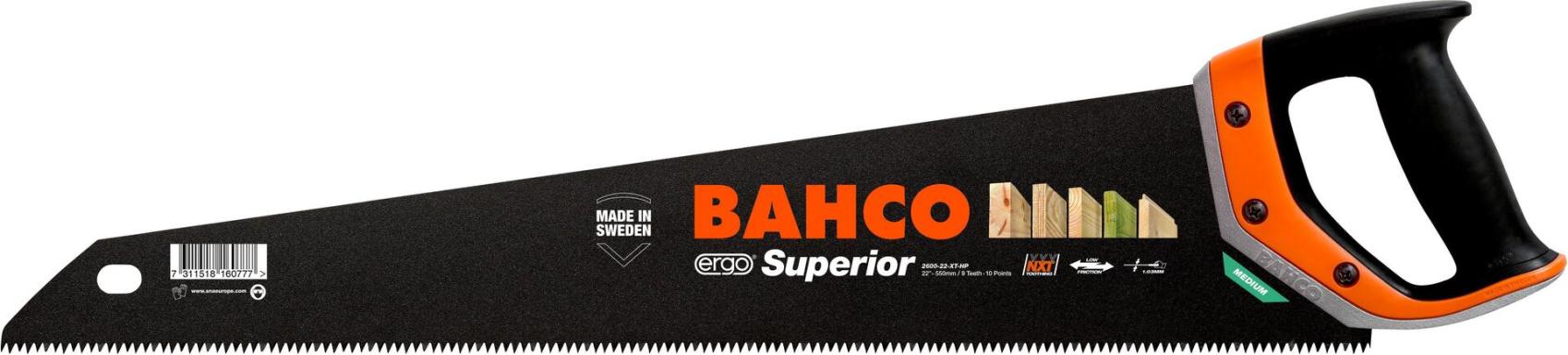 BAHCO Fuchsschwanz Bahco 2600-19-XT-HP Astsäge 475 mm Zähneanzahl:9