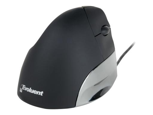 BAKKERELKHUIZEN Evoluent VerticalMouse Standard, für Rechtshänder, USB, schwarz