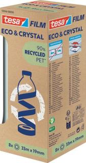 tesa Film ECO & CRYSTAL, transparent, 19 mm x 33 m