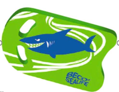 BECO Kickboard SHARK grün 47cm, Nr: 96060