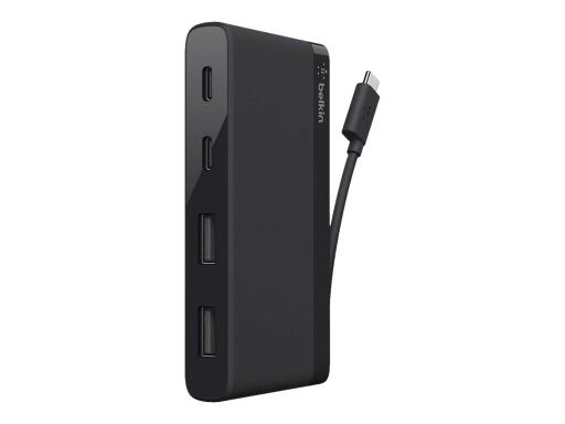 BELKIN 4-Port USB-C Travel Hub (2x USB A, 2x USB C), schwarz