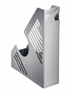 Zeitschriftenbox, silber metallic, für ca. 700 Blatt, A4 und A4