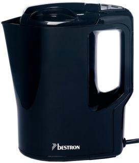 Wasserkocher kabelgebunden, 1l, 500W, schwarz, Kochstopp Automatik,