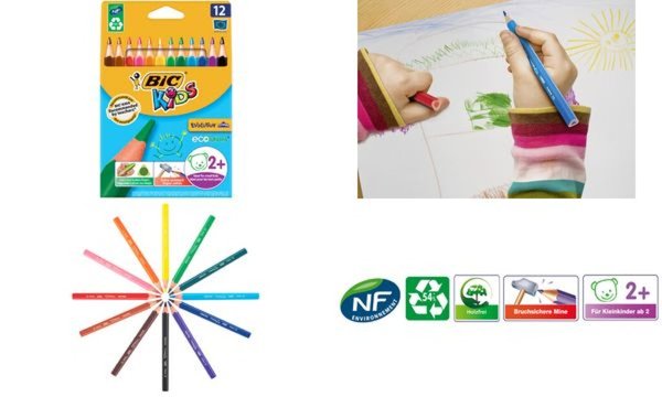 BIC KIDS Dreikant-Buntstifte Evolut ion Triangle, 12er Etui (5103137)