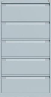 HR-Schrank 2-bahnig 5 Schübe lichtgrau H 1511 x B 800 x T 623