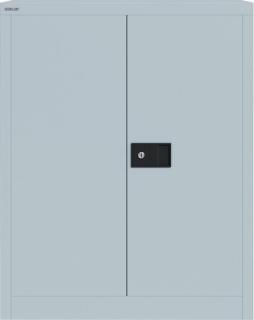 Flügeltürenschrank Universal B 800 1 Boden 2 OH lichtgrau