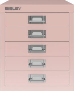 Schubladenschrank 5 Schübe pastellpink, H 325 x B 279 x T 380