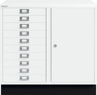 Komibschrank Flügeltüre 10 Schubladen verkehrsweiß