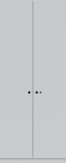 Pren Flügektürenschrank 4 Böden 5 OH weiß, H 1970 x B 800 x T 501