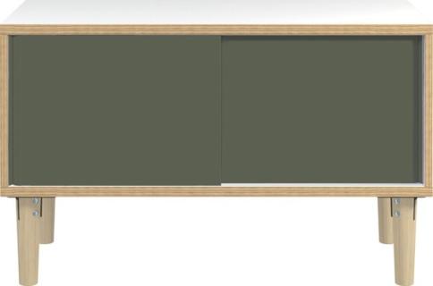 BISLEY Sideboard Poise POS1007W634 verkehrsweiß, anthrazitgrau 2 Fachböden 100,0 x 45,0 x 62,1 cm