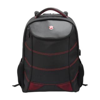 Laptop Rucksack 17" Snake Eye Gaming schwarz/rot, USB, 3 Fächer