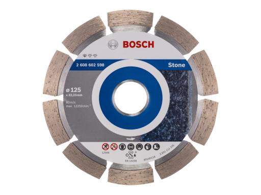 BOSCH Diamanttrennscheibe Professional for Stone, 125 x 22,23 x 1,6 x 10 mm 260