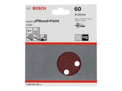 BOSCH Exzenterschleifpapier mit Klett, gelocht Körnung 60 (Ø) 125 mm Bosch Expe