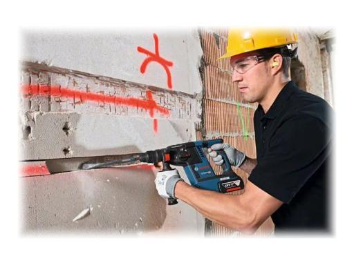 BOSCH Professional SDS-Plus-Akku-Bohrhammer 18 V 5.5 Ah Li-Ion