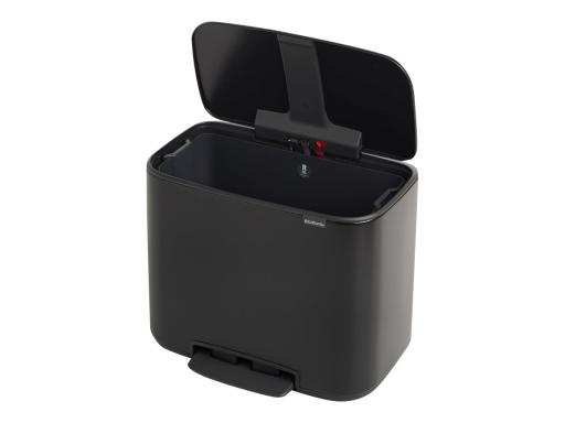 BRABANTIA Bo Treteimer 36 L schwarz