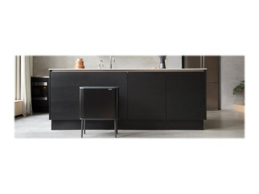 BRABANTIA Mülleimer Bo Touch Bin schwarz matt, 11 + 23 L