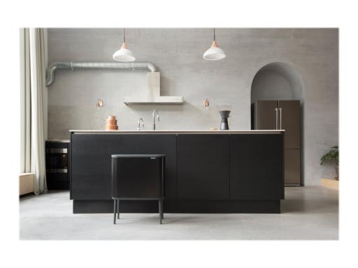 BRABANTIA Mülleimer Bo Touch Bin schwarz matt, 3 x 11 L
