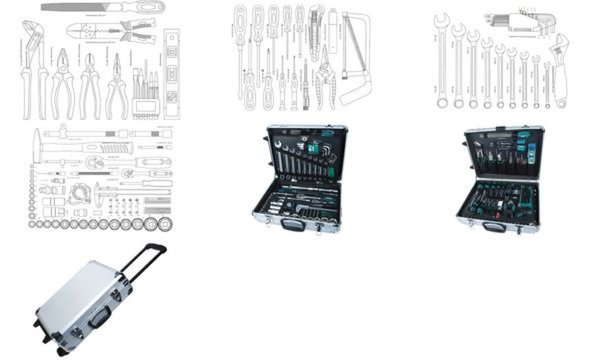 BRÜDER MANNESMANN Alu-Werkzeugtrolly