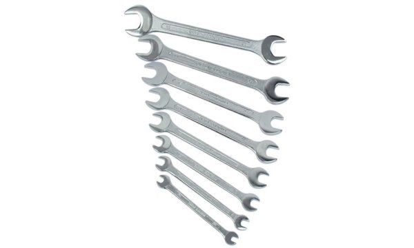 BRÜDER MANNESMANN Doppel-Maulschlüssel-Satz 8teilig 6 - 22 mm DIN 3110 Brüder M