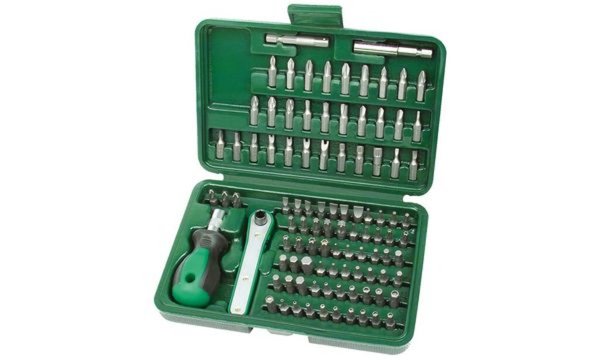 BRÜDER MANNESMANN Sicherheits-Bitsatz, 99-teilig bestehend aus: 95 Bits aus hoc