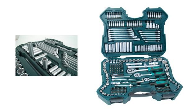 BRÜDER MANNESMANN Steckschlüsselsatz metrisch 1/4" (6.3 mm), 3/8" (10 mm), 1/2