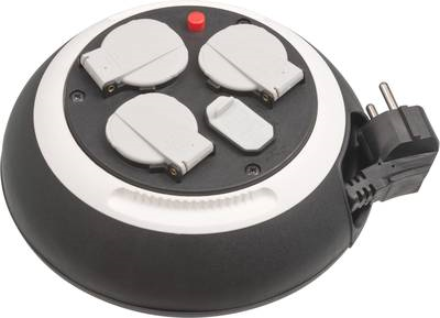 BRENNENSTUHL 1109220600 Kabeltrommel 3 m Schwarz Schutzkontakt-Stecker