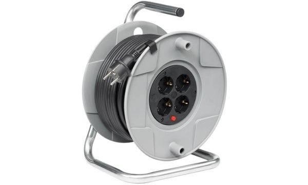 BRENNENSTUHL Kabeltrommel 25 m Schwarz Schutzkontakt-Stecker Brennenstuhl 10991