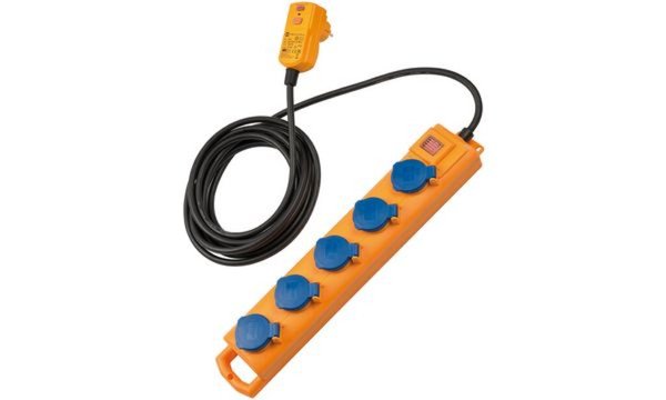 BRENNENSTUHL Steckdosenl. Super-Solid SL544 5-fach 5m FI IP54