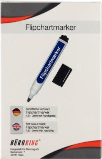 Büroring Flipchart Marker schwarz Rundspitze 1,5-3mm