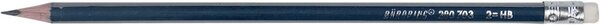 Büroring Bleistift, HB, mit Radier- gummi, dreieckig, ergonomischer