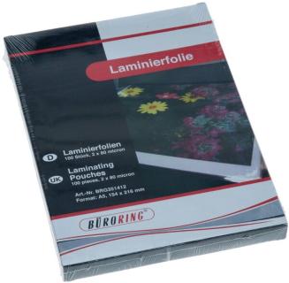 Büroring Laminierfolie, A5, 80mic 