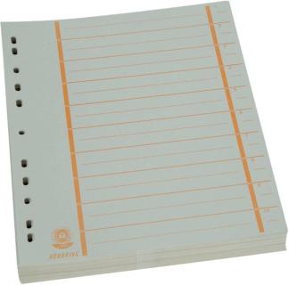 Büroring Trennblätter A4 orange chamois, farbiger Orgadruck