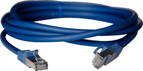 Patchkabel CAT 6A S/FTP, 2m, blau 