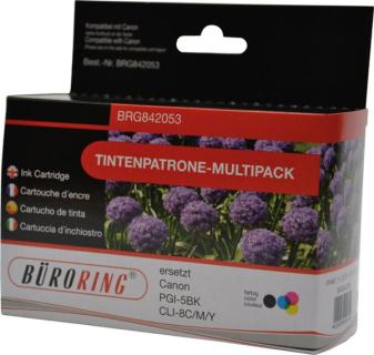 Multipack Tintenpatronen farbig für Canon IP4200,IP4300,IP5200,IP5200R,