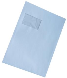 Versandtasche, C4, mit Fenster, Selbstklebend, weiß, 120g